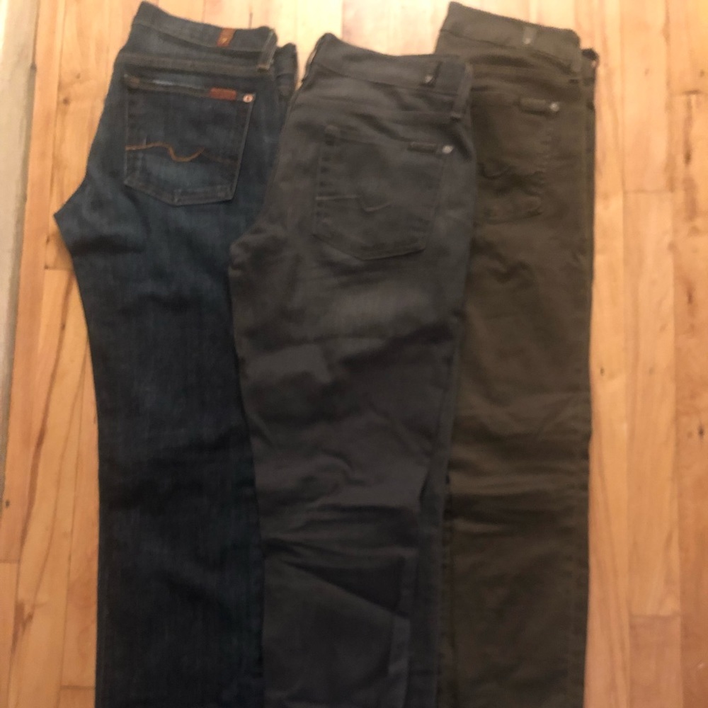 7forallmankind set of three pairs( bundle)